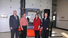 Toyota donates lift trucks to Columbus, Ind.