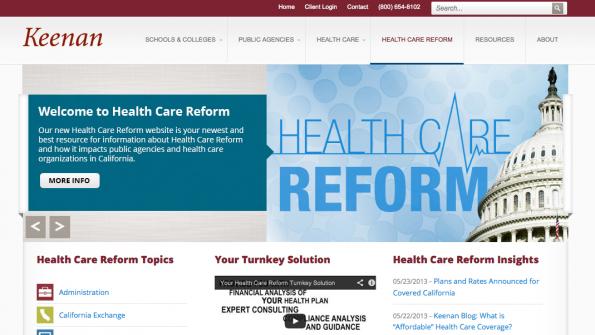 Site informs public sector employers about health care changes