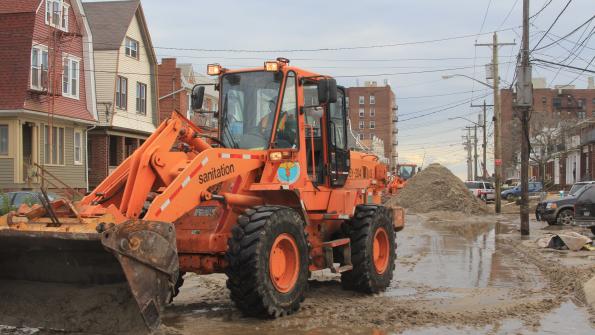 Dept. of Sanitation sweeps up Sandy