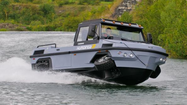 Land/water vehicle tackles disaster tasks (with related video)