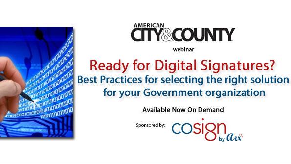 Digital Signatures: Best practices for selecting the right solution for your government organization