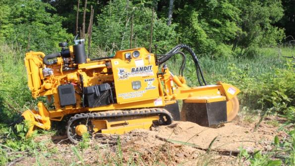 Track-mounted stump grinder is highly mobile (with related video)