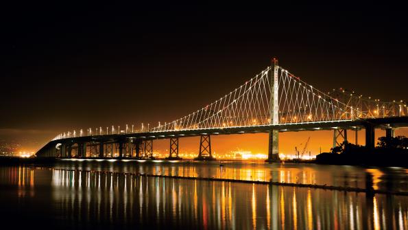 LED lighting transforms California bridge