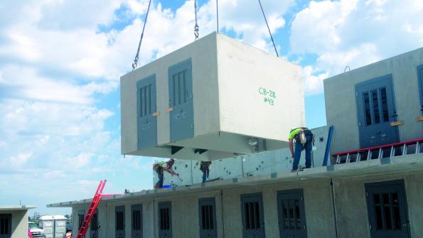 Kansas correctional facility will feature precast cells (with related video)