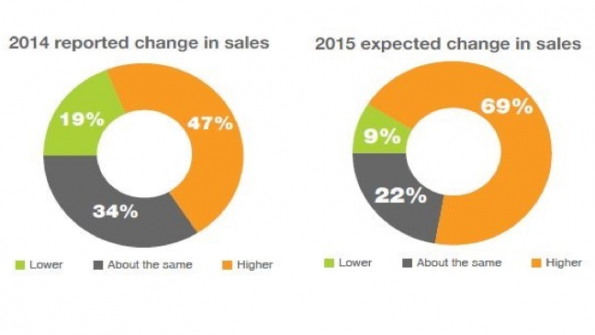 Government contracting firms of all sizes anticipate positive sales growth