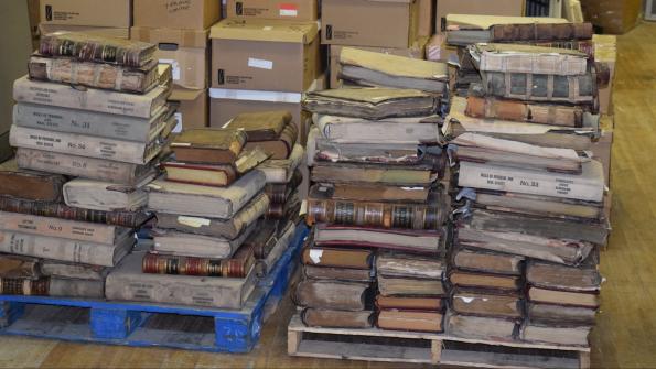 New York county salvages 1,700 storm-damaged boxes of court records