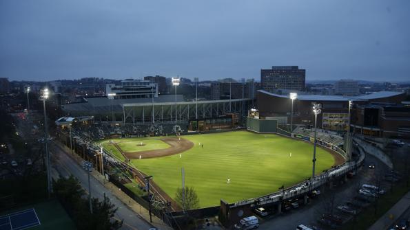 Energy-saving LEDs light up college baseball diamond (with related video)