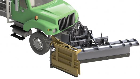 Snow-clearing tool enables precise plowing (with related video)