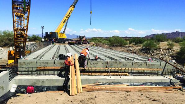 Precast concrete speeds California bridge replacement