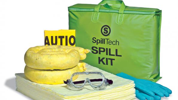 Kit helps contain and absorb liquid spills