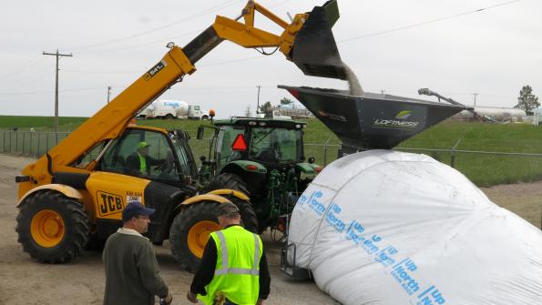 South Dakota DOT uses grain bags for salt storage