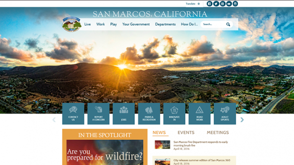 Revamped website reflects reshaped community in San Marcos, Calif.