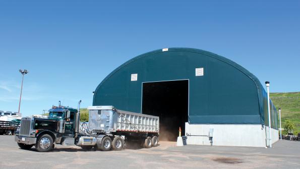 Fabric buildings meet a variety of waste management needs (with related video)