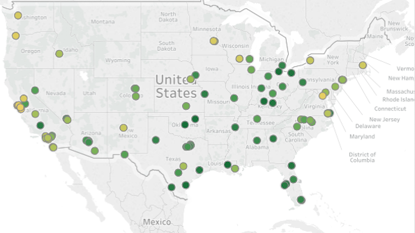 Interactive map: The 100 greenest American cities