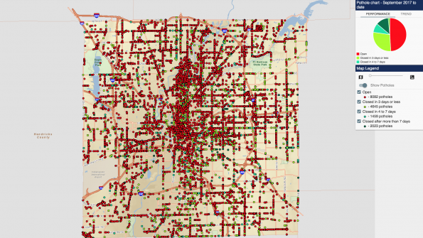 Indianapolis declares state of emergency to deal with potholes