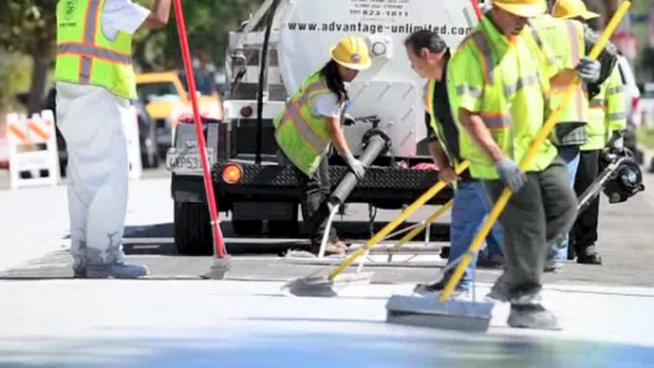 White streets in LA combat the ‘heat island’ effect