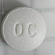 An OxyContin pill.