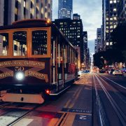 Cable car in San Francisco, CA