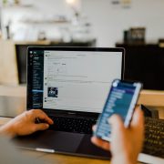 Using a mobile phone and computer at the same time