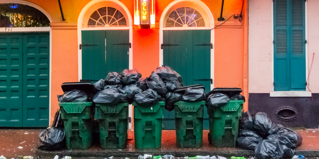 New Orleans sanitation workers protesting