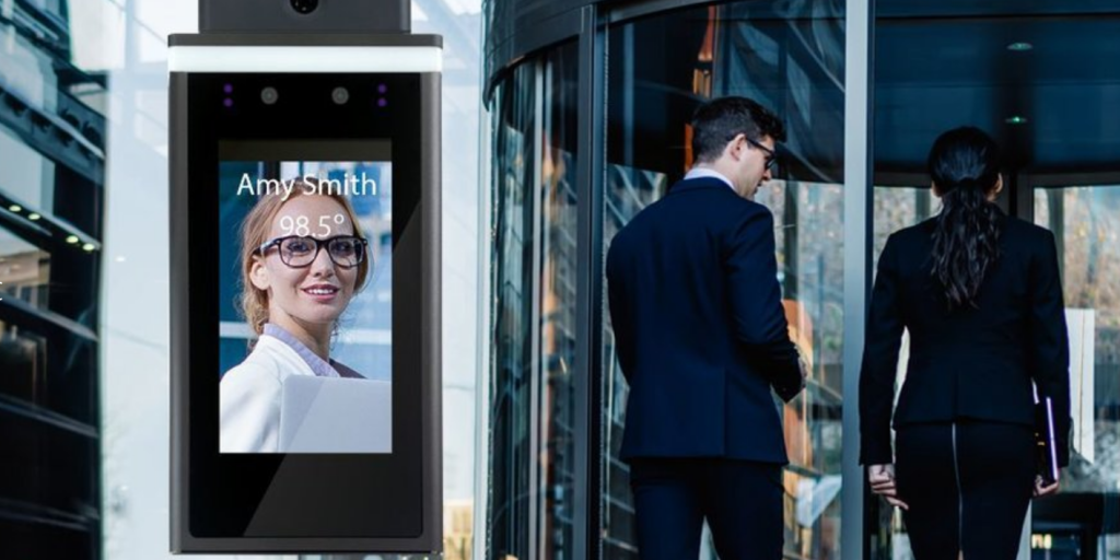 Non-contact fever detection and facial recognition-based access system helps keep essential workers safe