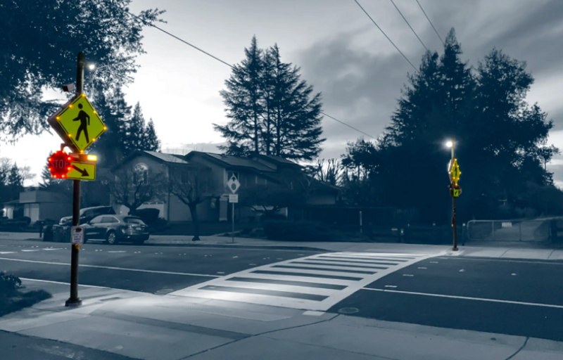 California town enhances safety where vehicle and pedestrian traffic intersect